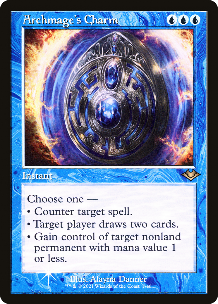 Archmage's Charm (Retro Foil Etched) [Modern Horizons 2] | Good Games Modbury