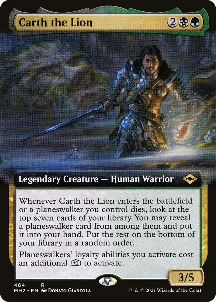 Carth the Lion Extended Art 464/303 (Modern Horizons 2)  - Foil | Good Games Modbury