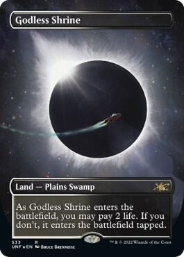 Godless Shrine Borderless Galaxy Foil 533/244 (Unfinity)  - Foil | Good Games Modbury