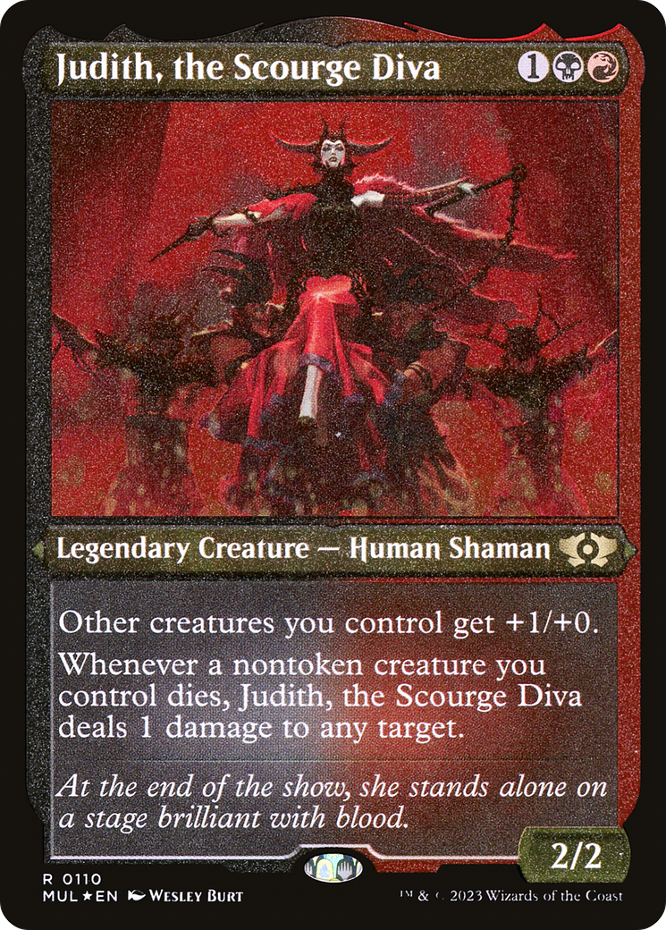 Judith, the Scourge Diva (Foil Etched) [Multiverse Legends] | Good Games Modbury