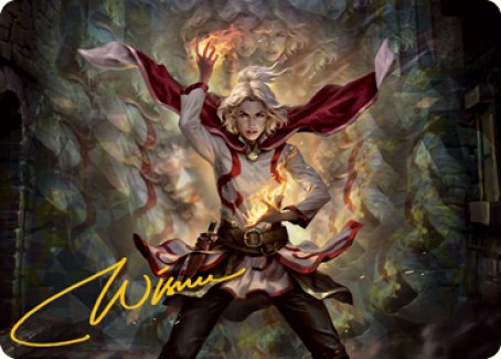 Delina, Wild Mage Art Card (Gold-Stamped Signature) [Dungeons & Dragons: Adventures in the Forgotten Realms Art Series] | Good Games Modbury