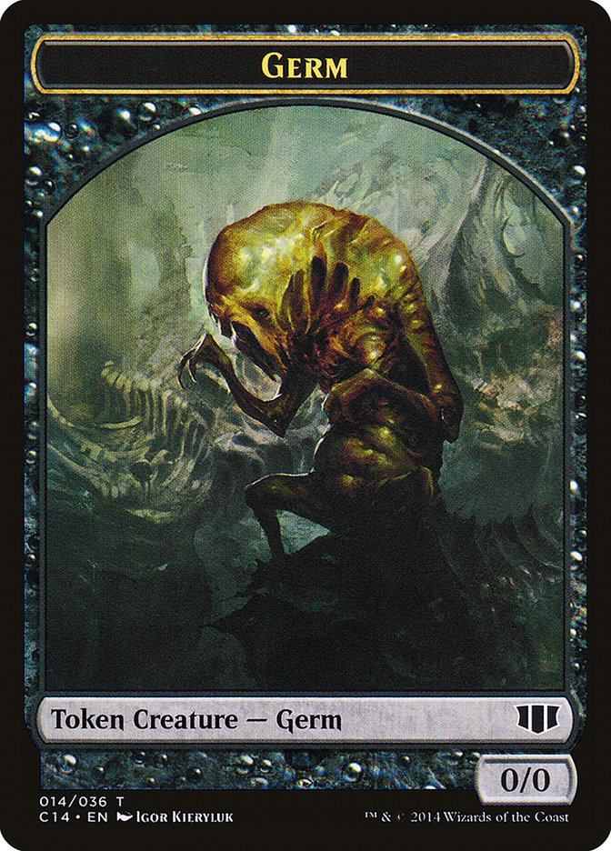 Stoneforged Blade // Germ Double-Sided Token [Commander 2014 Tokens] | Good Games Modbury