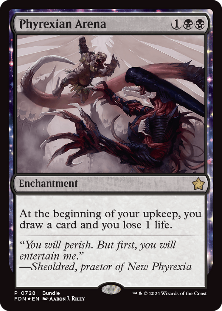 Phyrexian Arena (Bundle) [Foundations Promos] | Good Games Modbury
