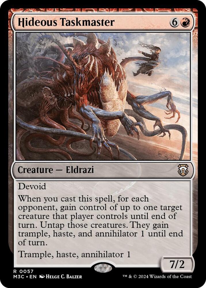 Hideous Taskmaster 57/411 (Commander: Modern Horizons 3)  - Ripple Foil | Good Games Modbury