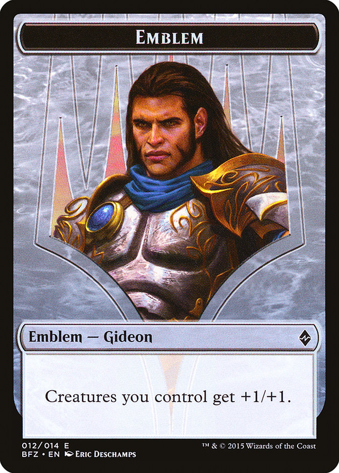 Gideon, Ally of Zendikar Emblem [Battle for Zendikar Tokens] | Good Games Modbury