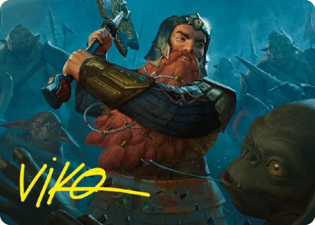 Gimli, Counter of Kills Art Card (10/81) [The Lord of the Rings: Tales of Middle-earth Art Series] | Good Games Modbury