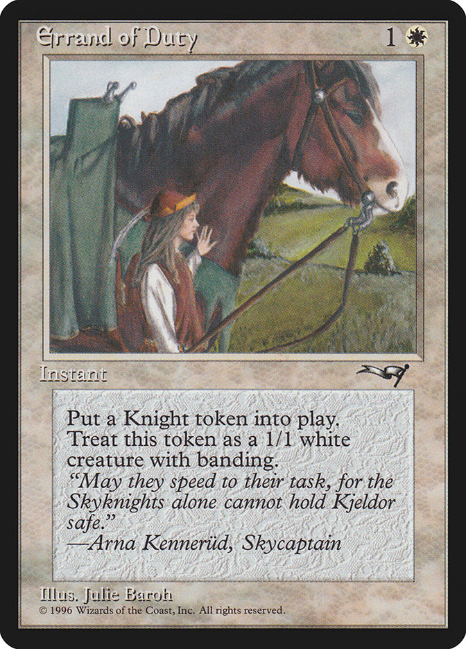 Errand of Duty (Horse) [Alliances] | Good Games Modbury