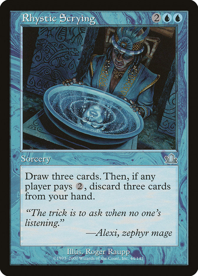 Rhystic Scrying 44/143 (Prophecy)  - Foil | Good Games Modbury