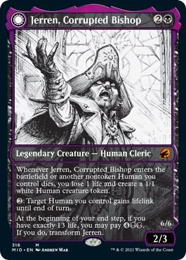 Jerren Corrupted Bishop Showcase 316/277 (Innistrad: Midnight Hunt)  | Good Games Modbury