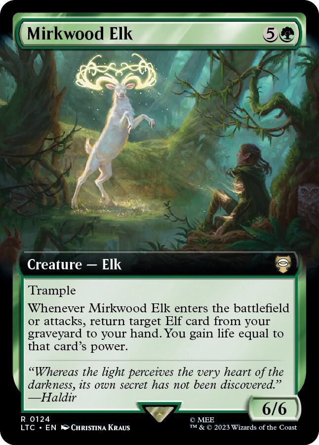 Mirkwood Elk 124 (Commander: The Lord of the Rings: Tales of Middle-earth)  - Extended Art | Good Games Modbury