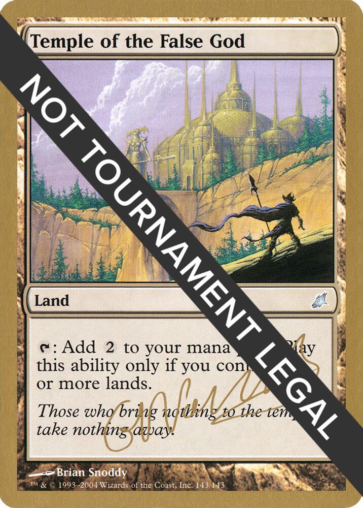 Temple of the False God 2004 Gabriel Nassif SCG gn143/103 (World Championship Decks)  | Good Games Modbury