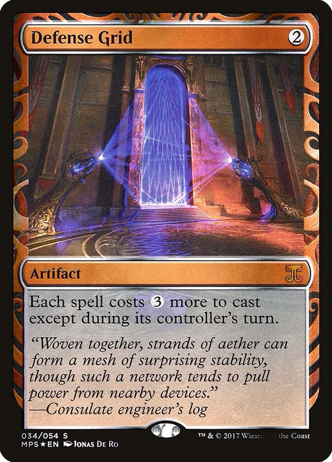 Defense Grid 34/54 (Masterpiece Series: Kaladesh Inventions)  - Foil | Good Games Modbury