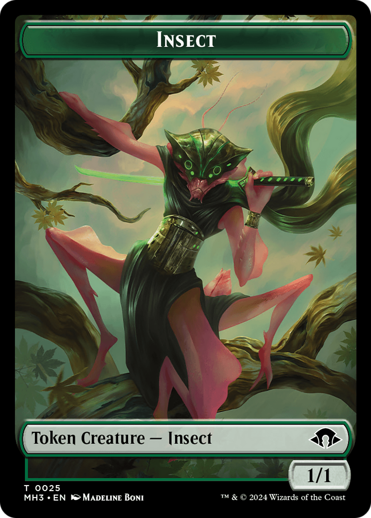 Insect Token (0025) [Modern Horizons 3 Tokens] | Good Games Modbury