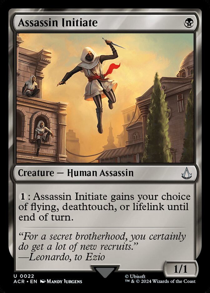 Assassin Initiate 22/110 (Universes Beyond: Assassin's Creed)  - Foil | Good Games Modbury