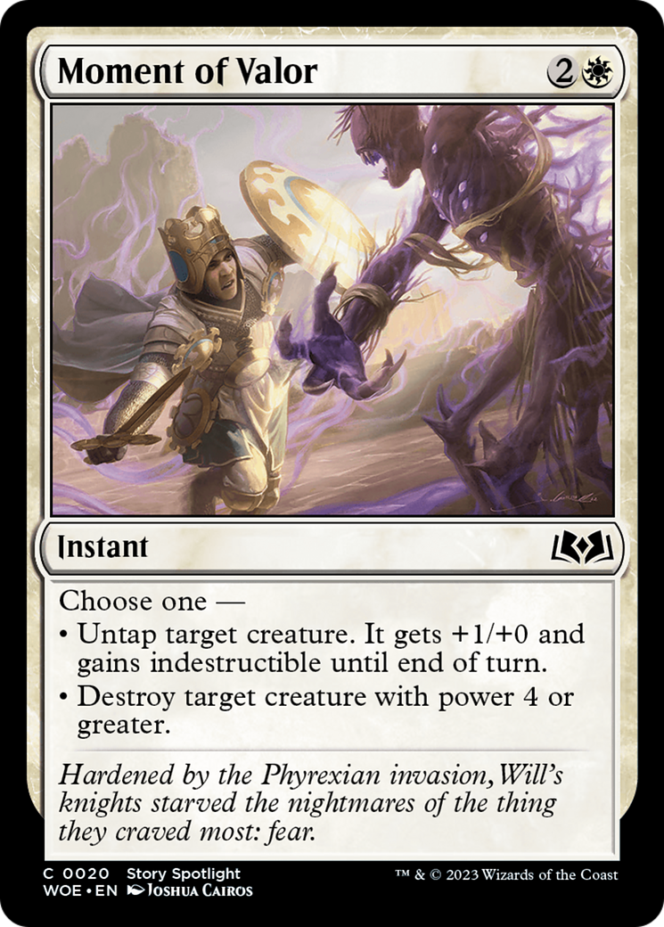 Moment of Valor [Wilds of Eldraine] | Good Games Modbury