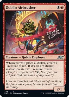 Goblin Airbrusher Galaxy Foil 394/244 (Unfinity)  - Foil | Good Games Modbury