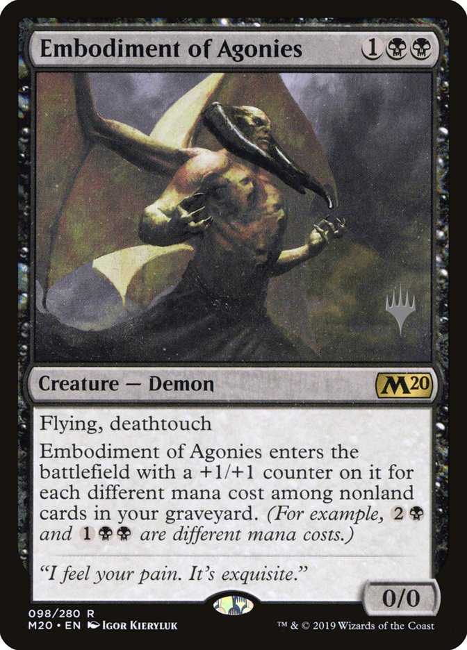 Embodiment of Agonies (Promo Pack) [Core Set 2020 Promos] | Good Games Modbury