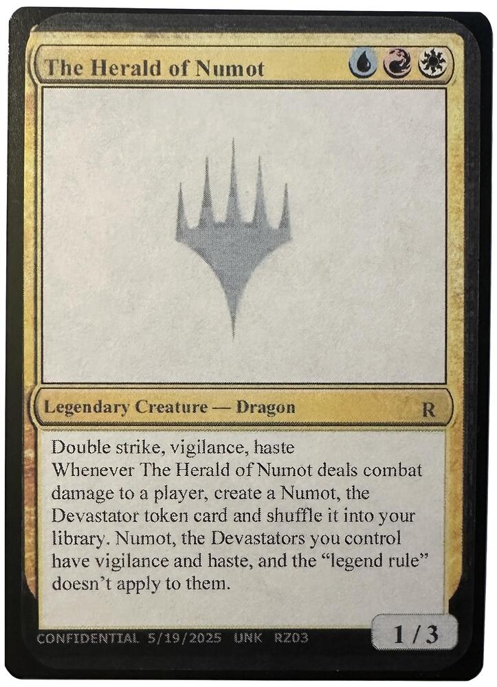 The Herald of Numot RZ03/477 (Un-Known Event Playtest Cards)  | Good Games Modbury