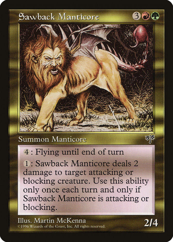 Sawback Manticore 281/350 (Mirage)  | Good Games Modbury
