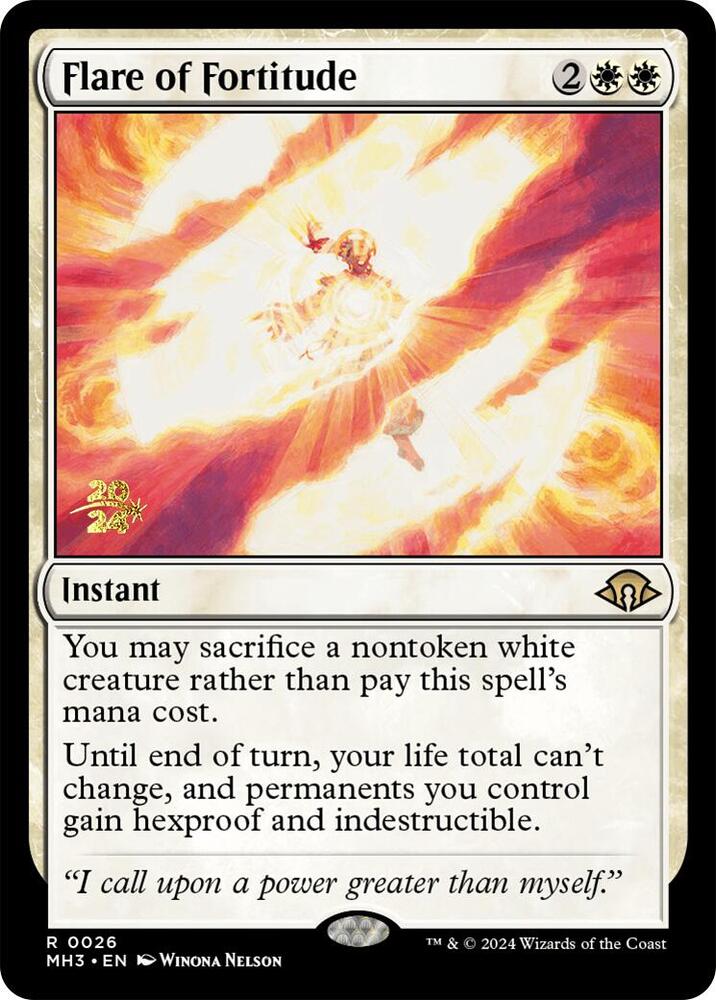 Flare of Fortitude 26s/90 (Prerelease Cards)  - Foil | Good Games Modbury