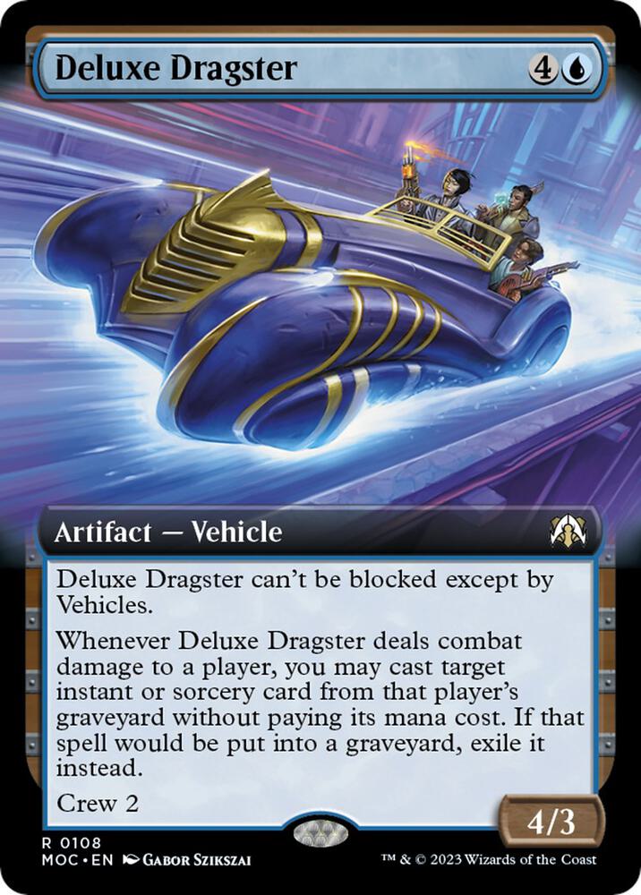 Deluxe Dragster 108 (Commander: March of the Machine)  - Extended Art | Good Games Modbury