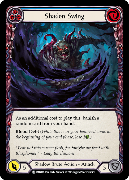 Shaden Swing (Blue) [DTD126] (Dusk Till Dawn)  Rainbow Foil | Good Games Modbury