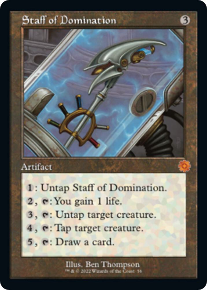 Staff of Domination 56 (The Brothers' War: Retro Frame Artifacts)  - Foil | Good Games Modbury
