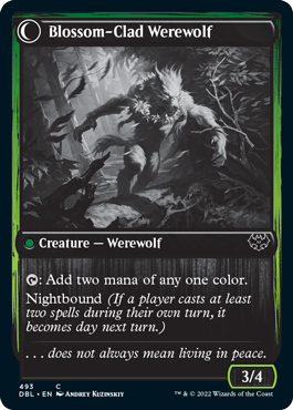 Weaver of Blossoms // Blossom-Clad Werewolf [Innistrad: Double Feature] | Good Games Modbury