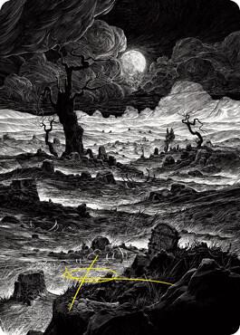 Plains 78 81 Art Card Gold Stamped Signature 78 (Art Series: Innistrad: Crimson Vow)  | Good Games Modbury