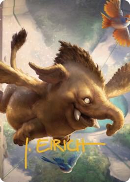 Hollyphant Art Card Gold Stamped Signature 18 (Art Series: Commander Legends: Battle for Baldur's Gate)  | Good Games Modbury