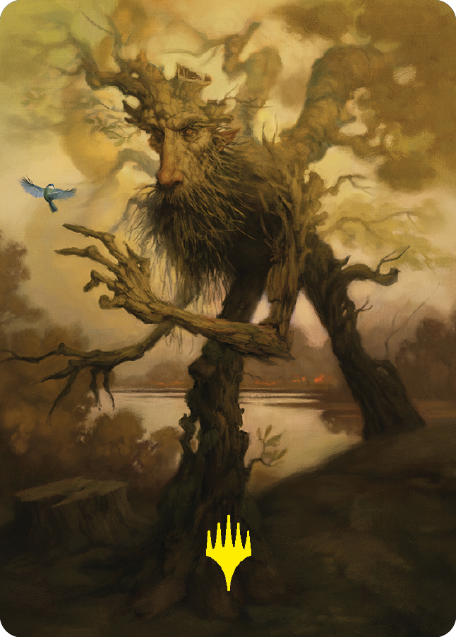 Treefolk Token Art Card (Gold-Stamped Signature) [The Lord of the Rings: Tales of Middle-earth Art Series] | Good Games Modbury