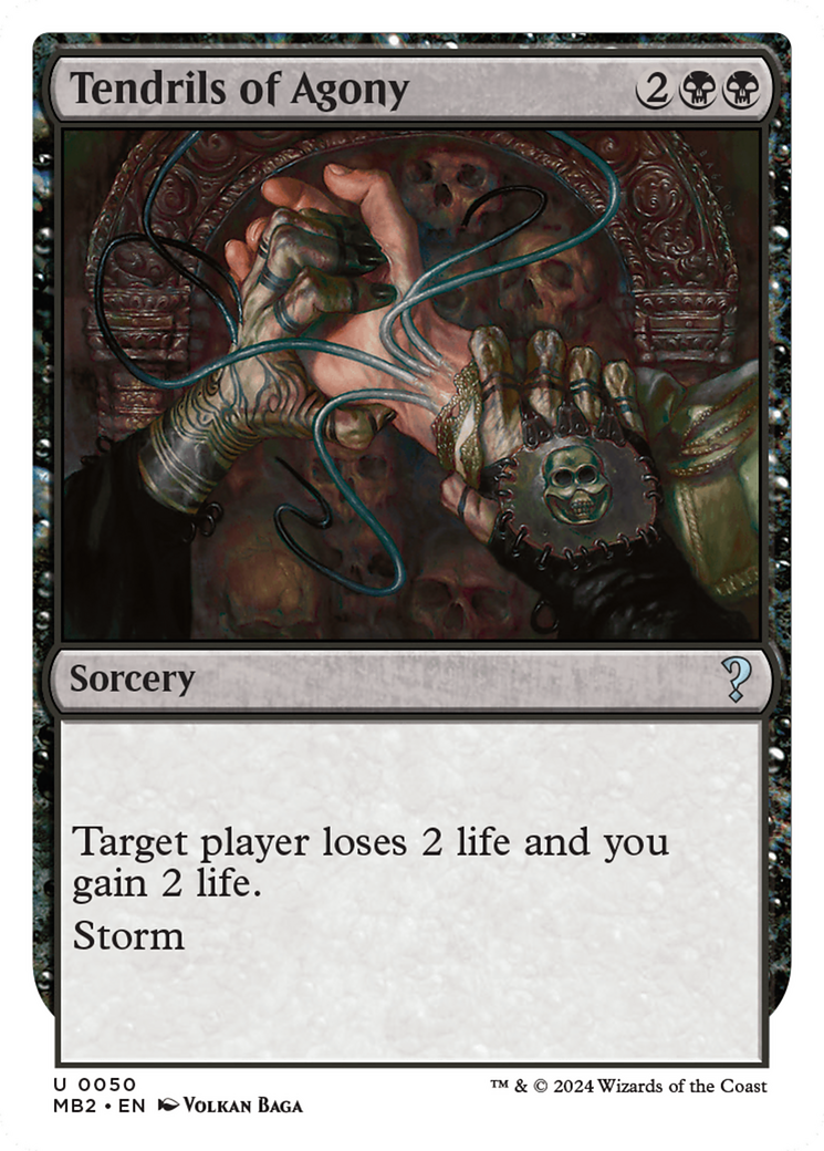 Tendrils of Agony (White Border) [Mystery Booster 2] | Good Games Modbury