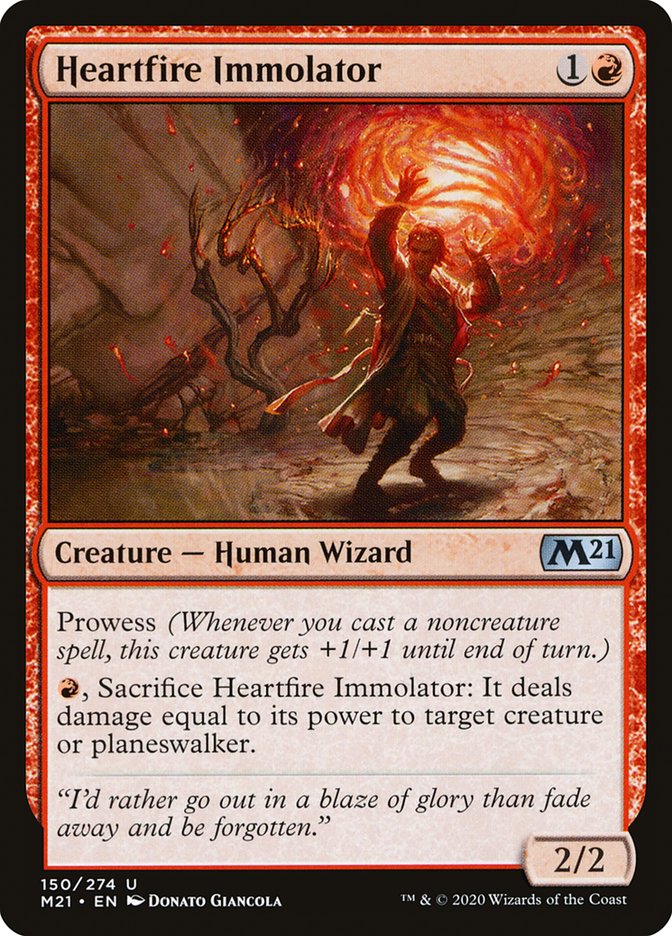 Heartfire Immolator [Core Set 2021] | Good Games Modbury