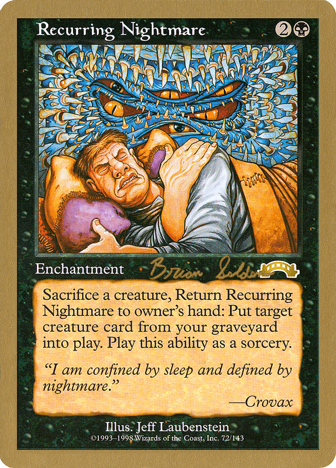 Recurring Nightmare (Brian Selden) [World Championship Decks 1998] | Good Games Modbury