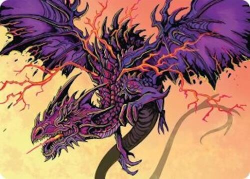 Stormshriek Feral Art Card 35 54 35 (Art Series: Tarkir: Dragonstorm)  | Good Games Modbury