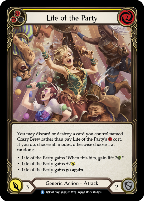 Life of the Party (Yellow) [EVR162] (Everfest)  1st Edition Normal | Good Games Modbury