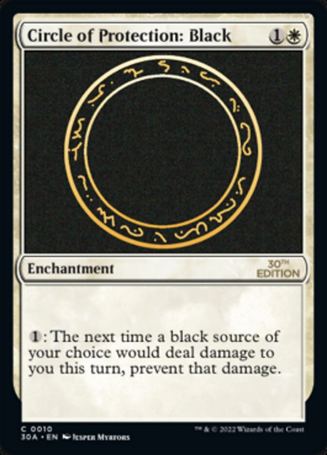 Circle of Protection: Black [30th Anniversary Edition] | Good Games Modbury
