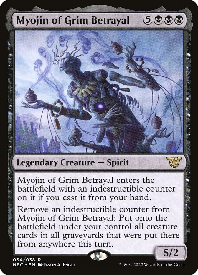 Myojin of Grim Betrayal 34/38 (Commander: Kamigawa: Neon Dynasty)  - Foil | Good Games Modbury