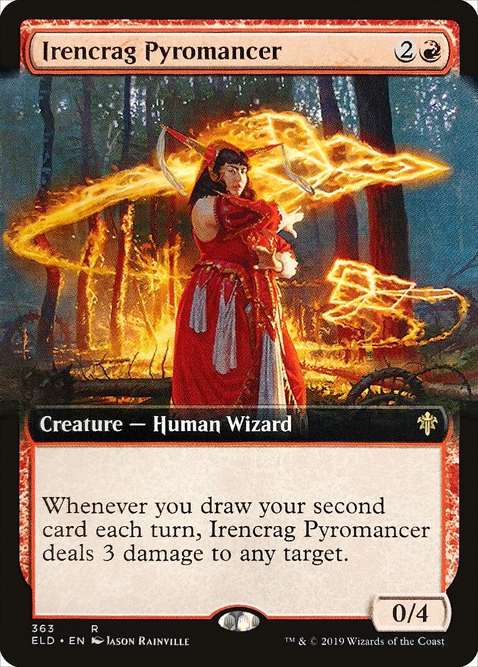 Irencrag Pyromancer (Extended Art) [Throne of Eldraine] | Good Games Modbury
