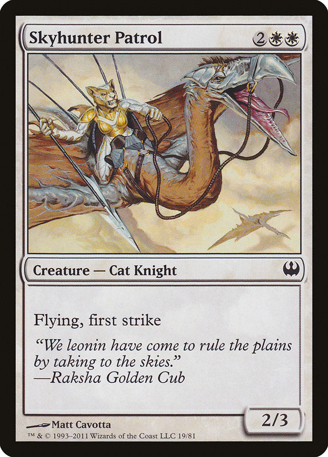 Skyhunter Patrol 19/81 (Duel Decks: Knights vs. Dragons)  | Good Games Modbury