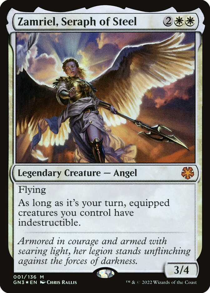 Zamriel, Seraph of Steel 1/135 (Magic Game Night: Free-For-All)  - Foil | Good Games Modbury