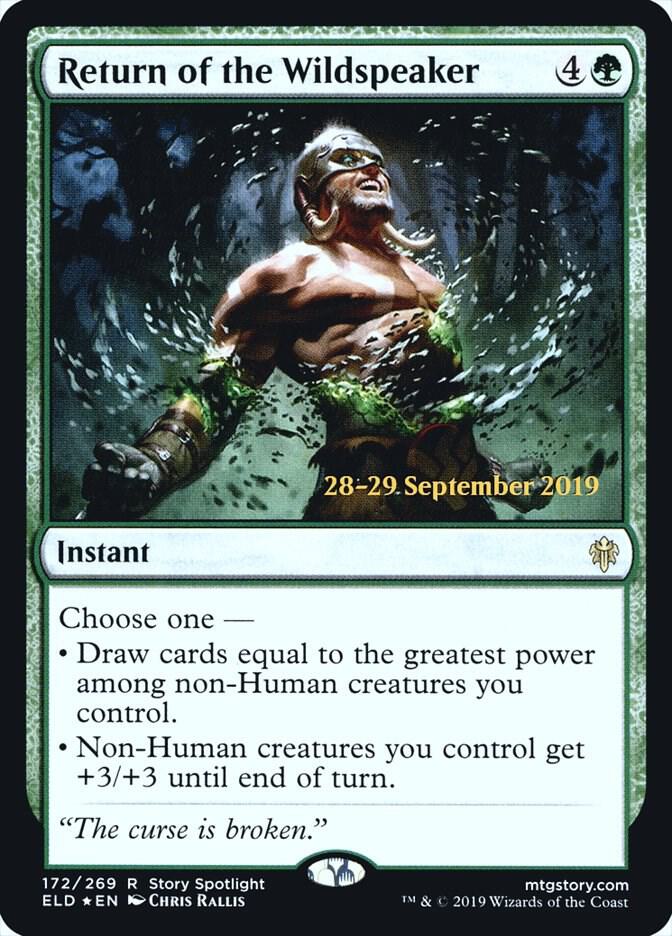 Return of the Wildspeaker 172s/152 (Prerelease Cards)  - Foil | Good Games Modbury