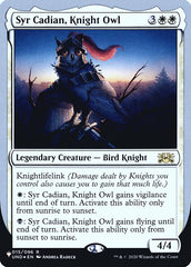 Syr Cadian, Knight Owl (Unfinity Foil Edition) [The List] | Good Games Modbury