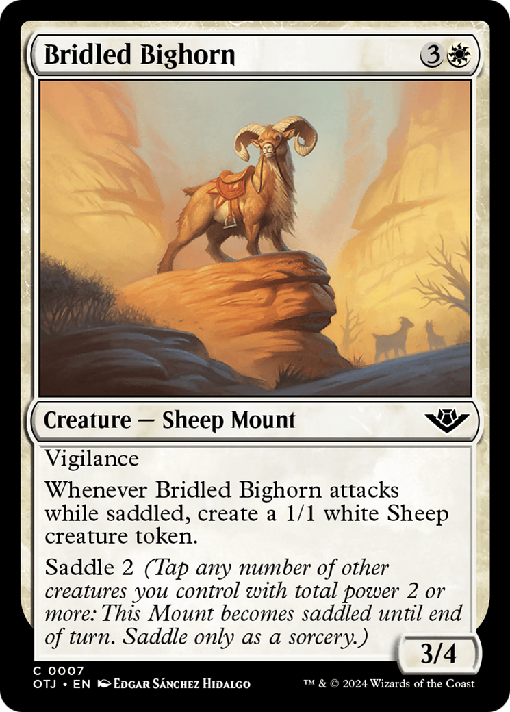 Bridled Bighorn [Outlaws of Thunder Junction] | Good Games Modbury