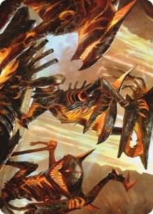 Gleeful Demolition Art Card 28 (Art Series: Phyrexia: All Will Be One)  | Good Games Modbury