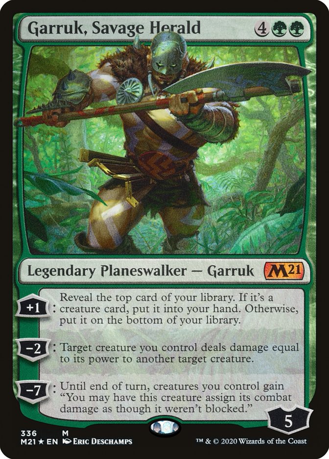 Garruk, Savage Herald 336/274 (Core Set 2021)  - Foil | Good Games Modbury