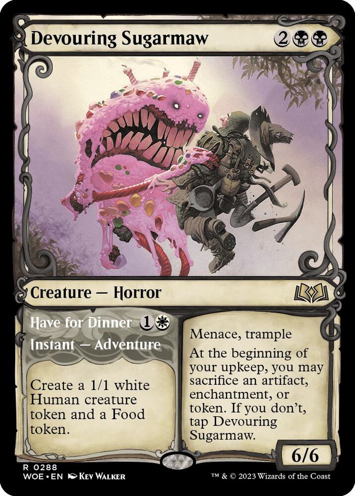 Devouring Sugarmaw // Have for Dinner 288/276 (Wilds of Eldraine)  - Showcase Foil | Good Games Modbury