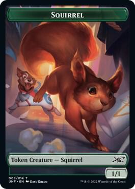 Squirrel Food 011 Double sided Token  (Unfinity)  - Foil | Good Games Modbury