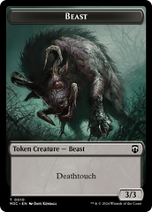 Beast (0010) // Shapeshifter (0008) Double-Sided Token [Modern Horizons 3 Commander Tokens] | Good Games Modbury