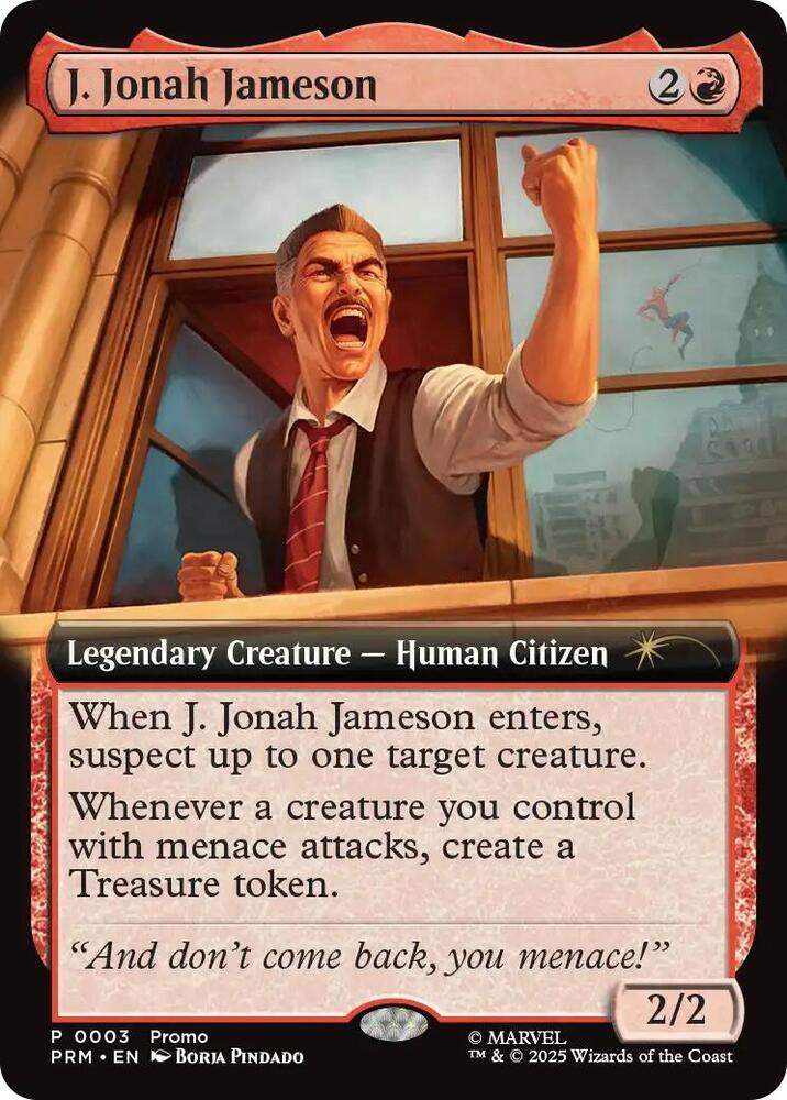 J Jonah Jameson Extended Art 3 (Unique and Miscellaneous Promos)  - Foil | Good Games Modbury